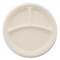 Boardwalk Bagasse PFAS-Free Dinnerware, Plate, 10 in. dia, 3-Compartment, White, 500PK PL-11BW-NPFA - alternate 8